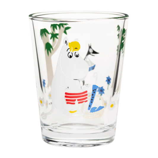 Moomin Glass Tumbler 22 cl - Going on Vacation