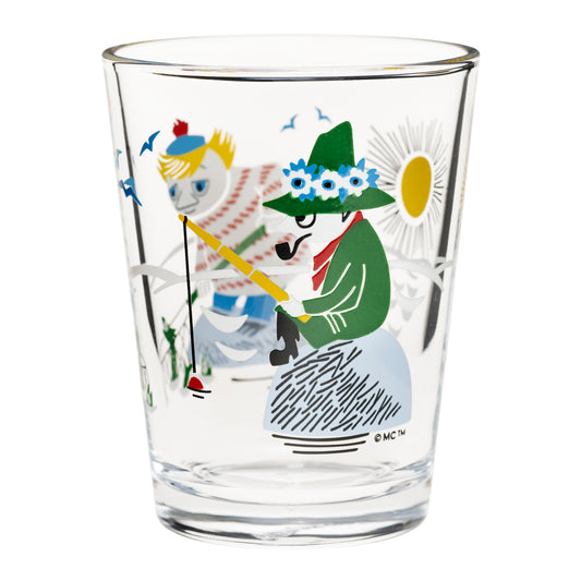 Moomin Glass Tumbler 22 cl - Fishing