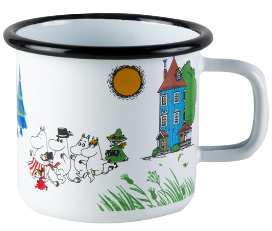 Moomin Enamel Mug - Moominvalley (3.7dl)