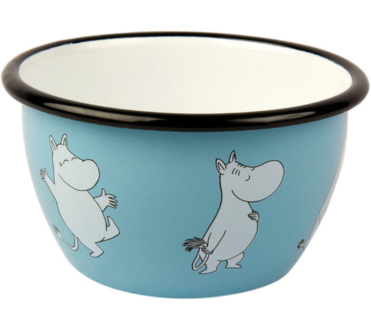 Moomin Enamel Bowl - Moomintroll Retro (6dl)