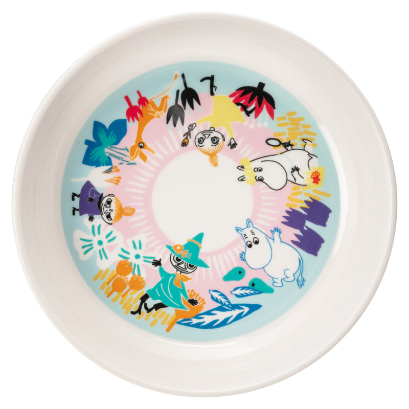 Moomin Melamine Deep Plate - Meadow