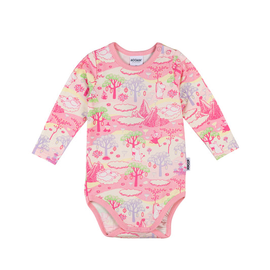 Moomin Baby Grow - Cloud Castle Pink