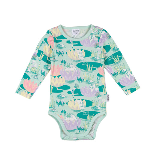 Moomin Baby Grow - Lilypond Mint