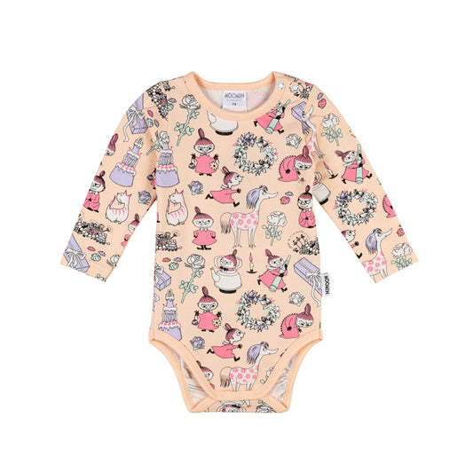 Moomin Baby Grow - My's Party Peach