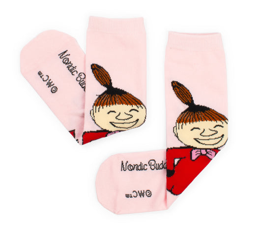 Moomin Ladies Socks - Little My Laughing Pink