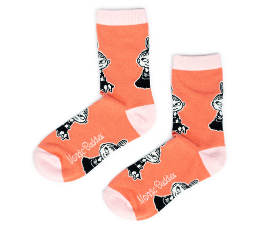 Moomin Ladies Socks - Little My Happiness Red/Pink