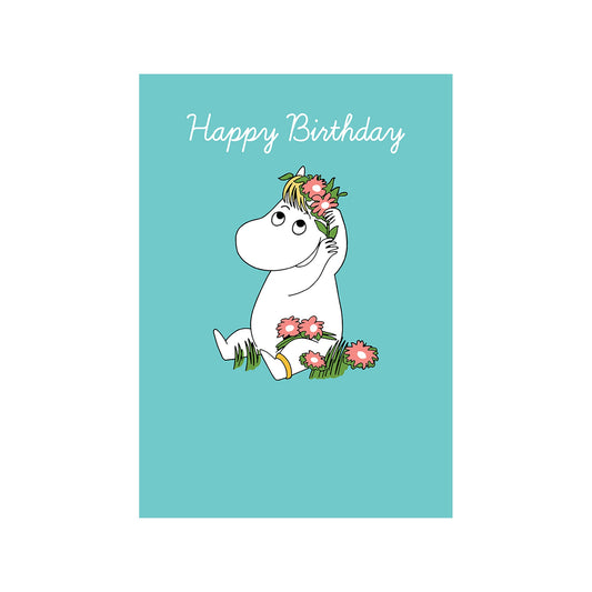 Moomin Birthday Card - Snorkmaiden Turquoise