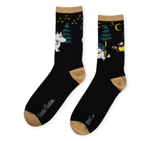 Moomin Mens Socks - Moomintroll Nighttime Adventure