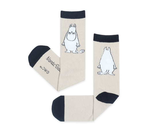 Moomin Mens Socks - Grumpy Moomintroll Beige