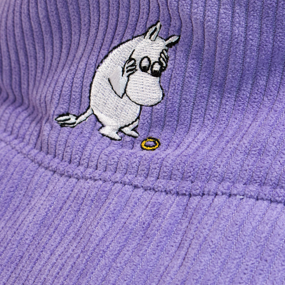 Moomin Adult Corduroy Winter Bucket Hat - Moomintroll Lilac