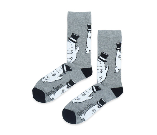 Moomin Mens Socks - Moominpappa Grey