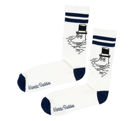 Moomin Retro Mens Socks - Moominpappa Blue Stripes