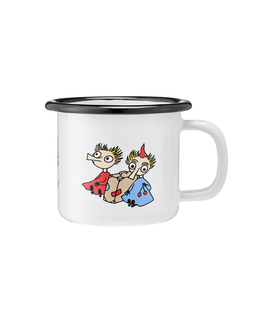 Moomin Enamel Mug - Thingumy & Bob (1.5dl)