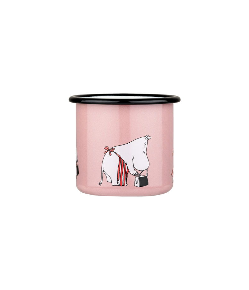 Moominmamma Retro Enamel Mug (3.7dl) - Pink