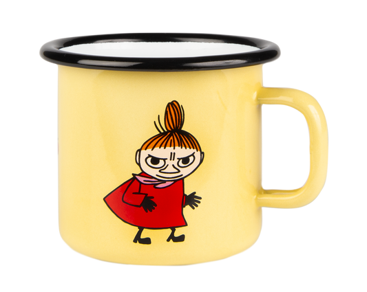 Enamel Mug - Little My, Yellow (Retro, 2.5dl)