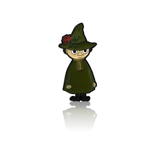 Moomin Enamel Pin Badge - Snufkin with Red Flower