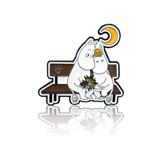 Moomin Enamel Pin Badge - On the Bench