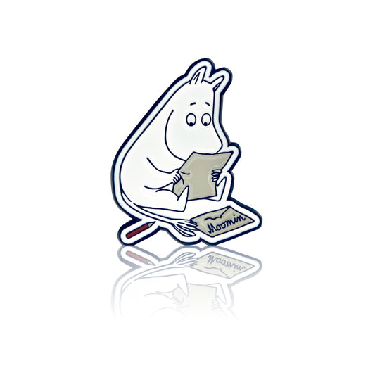 Moomin Enamel Pin Badge - Moomintroll Writing a Letter