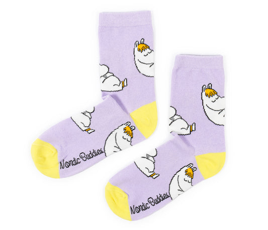 Moomin Ladies Socks - Snorkmaiden Sleeping Lilac