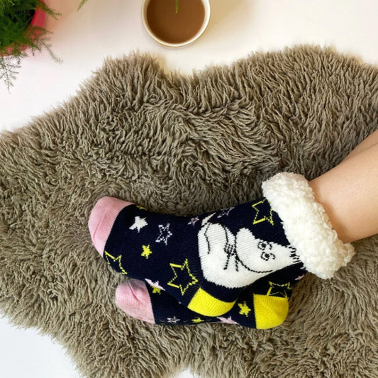 Moomin Slipper Socks With Star Design