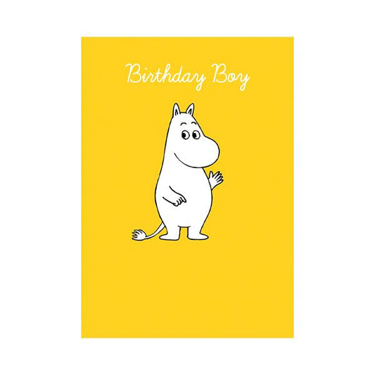 Moomin Birthday Card - Birthday Boy Yellow