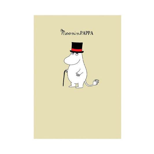 Moomin Greeting Card - Moominpappa Beige