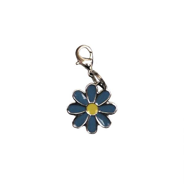 Clip on Charm - Blue Flower