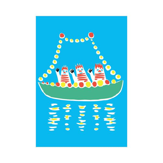 Moomin Mini Card - Boat