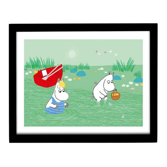 Moomin Art Print - Looking for Shells