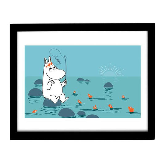 Moomin Art Print - Moomintroll Fishing