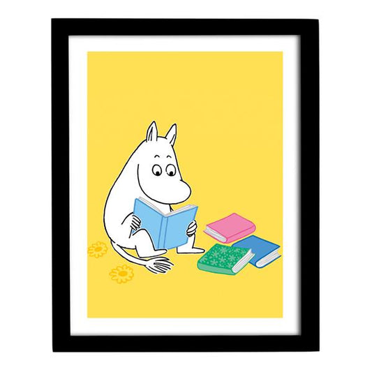 Moomin Art Print - Moomintroll Reading