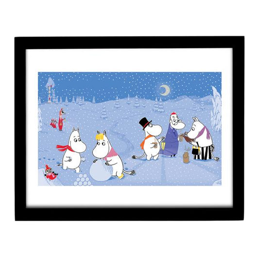 Moomin Art Print - Winter Scene