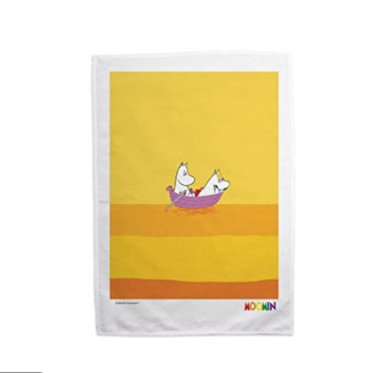 Moomin Tea Towel - Boat Yellow