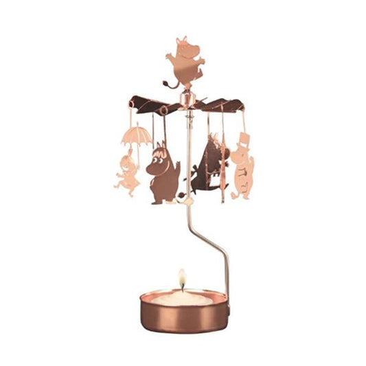 Rotary Tealight Holder - Family, Copper