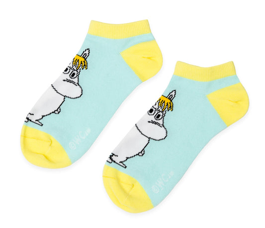 Moomin Ladies Ankle Socks - Snorkmaiden Turquoise/Yellow