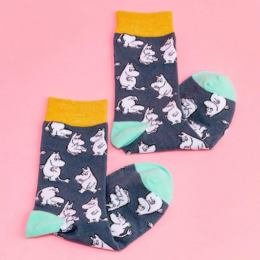 Socks - Moomintroll, Navy