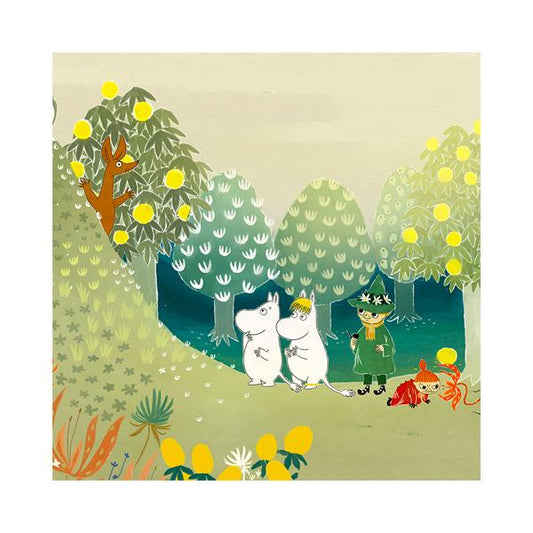 Moomin Square Greeting Card - Hillside