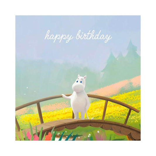 Moomin Square Birthday Card - Bridge Animation