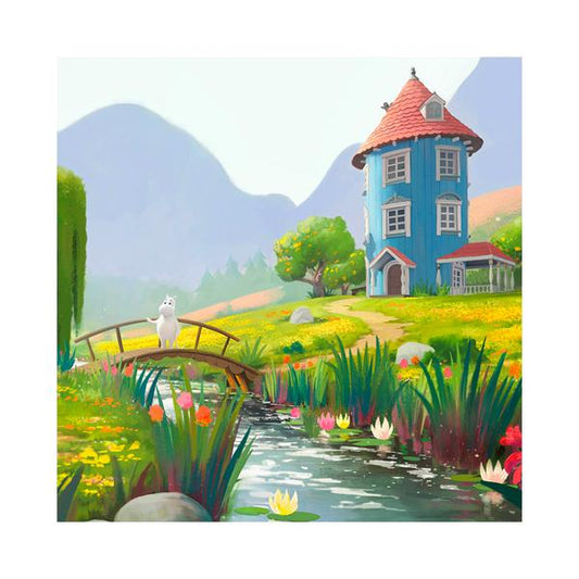 Moomin Square Greeting Card - Bridge Animation