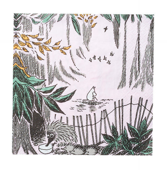 Moomin Mini Paper Napkins - Moominpappa Pink